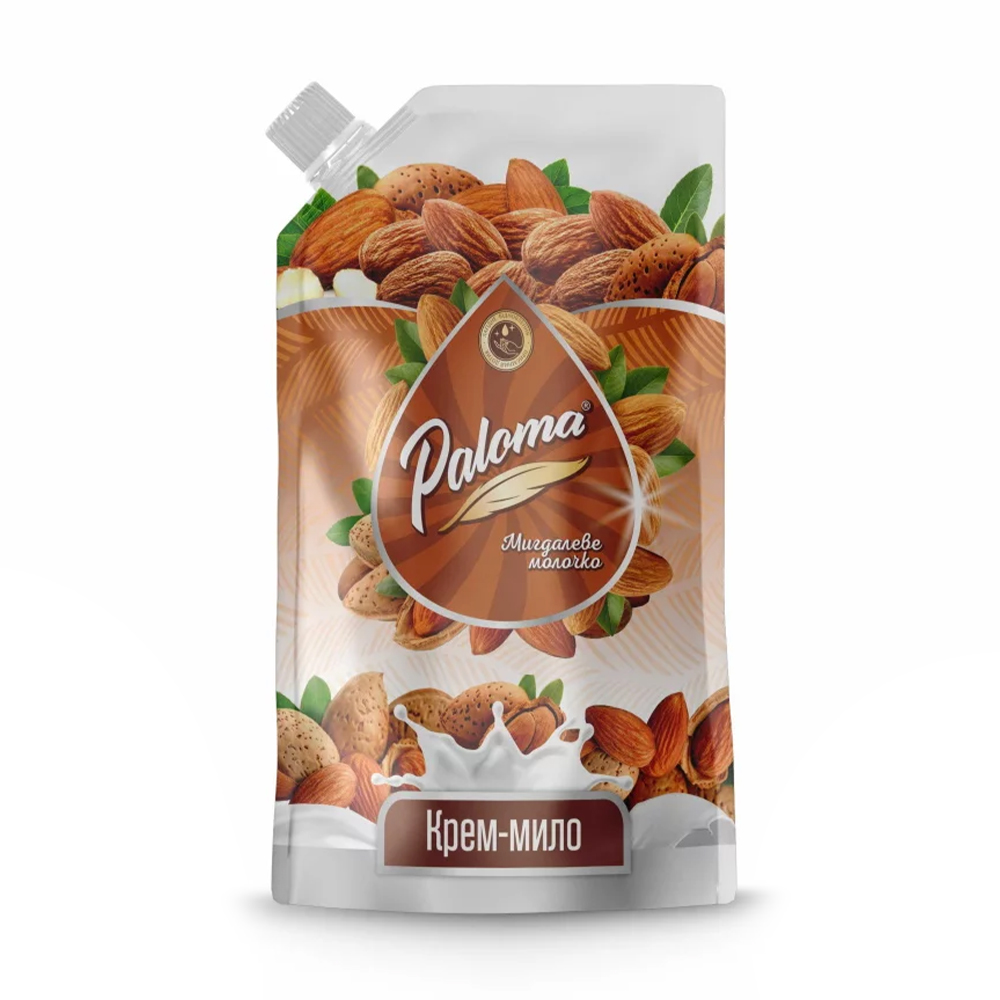Крем-мило Paloma Мигдалеве молочко, 500 мл (дой-пак)