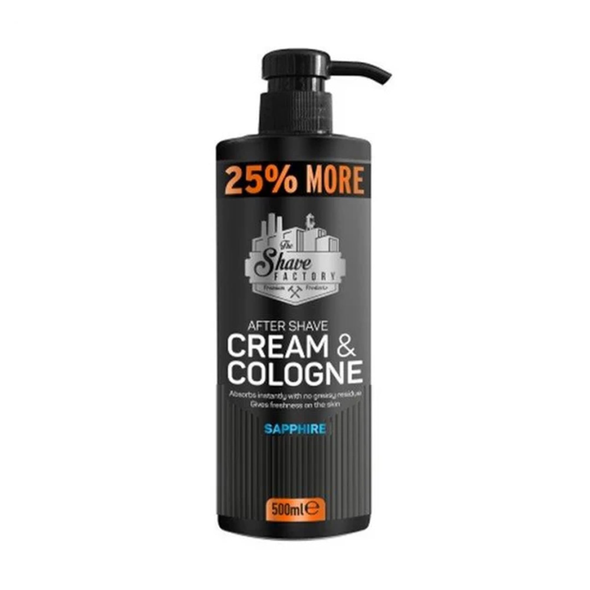 Крем-одеколон після гоління The Shave Factory Sapphire After Shave Cream &amp; Cologne, 500 мл
