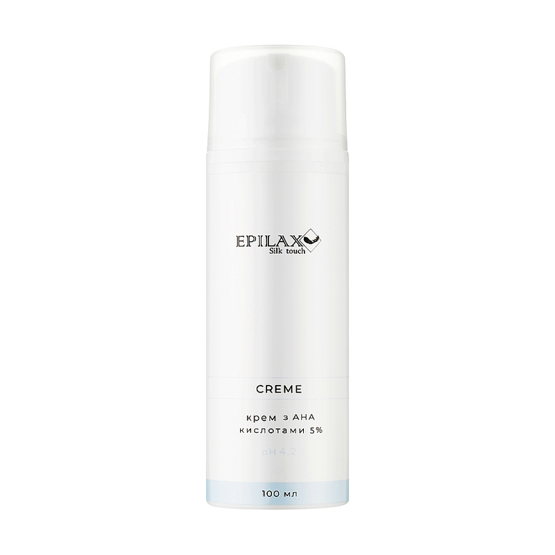 Крем-пілінг для тіла Epilax Silk Touch Cream з АНА-кислотами 5% pH 4.2, 100 мл