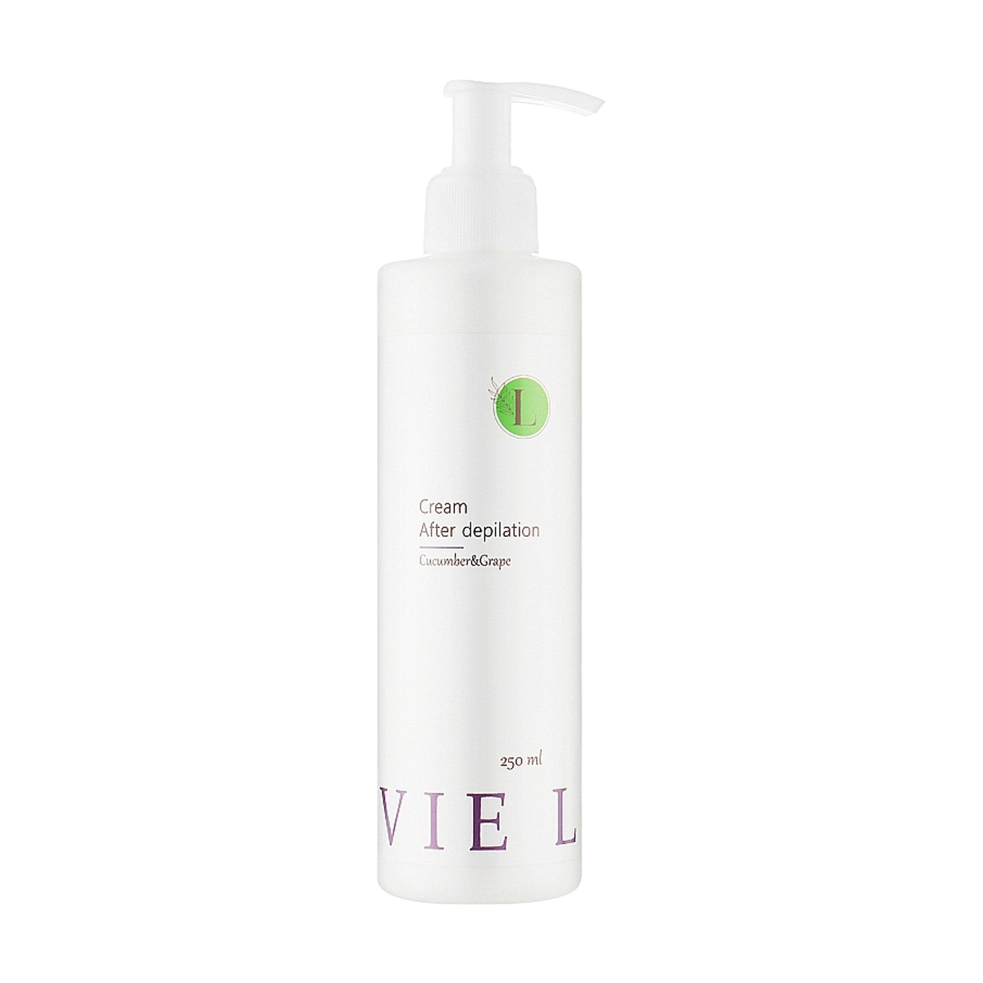 Крем після депіляції Levie Cream After Depilation Cucumber &amp; Grape з екстрактом огірка та винограду, 250 мл