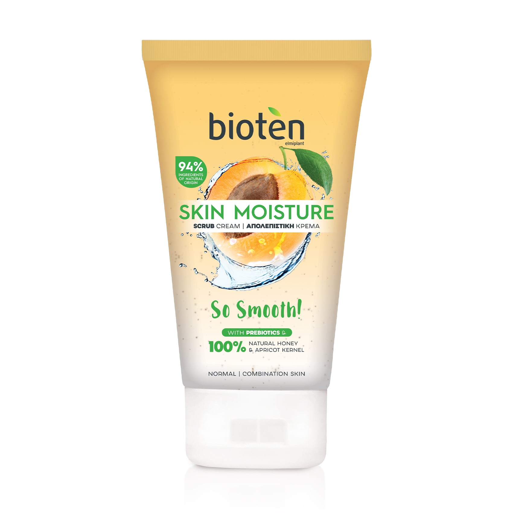 Крем-скраб для обличчя Bioten Skin Moisture Scrub Cream Apricot Kernels для нормальної та комбінованої шкіри, 150 мл