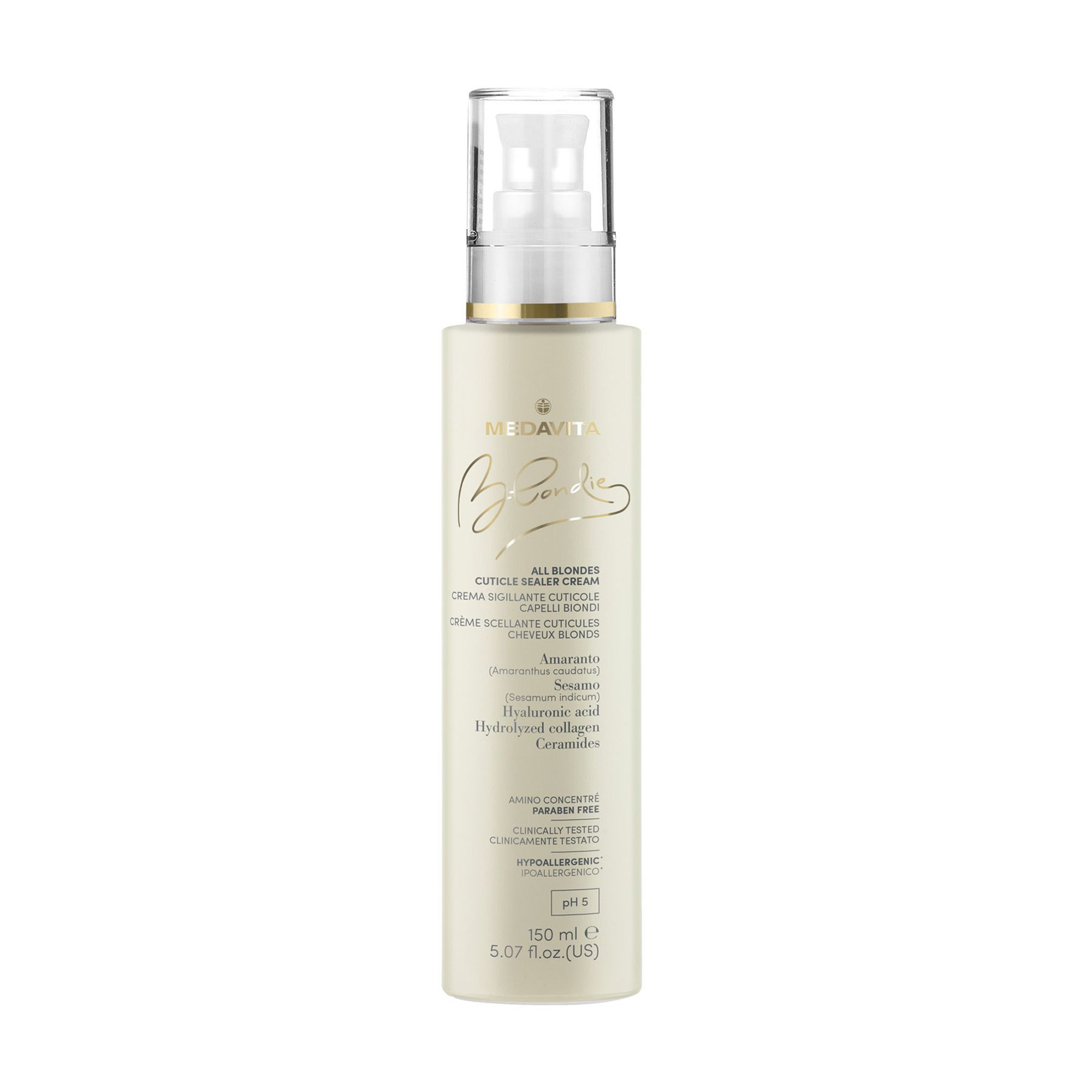 Крем-закріплювач для кутикули волосся Medavita Blondie All Blondes Cuticle Sealer Cream, 150 мл