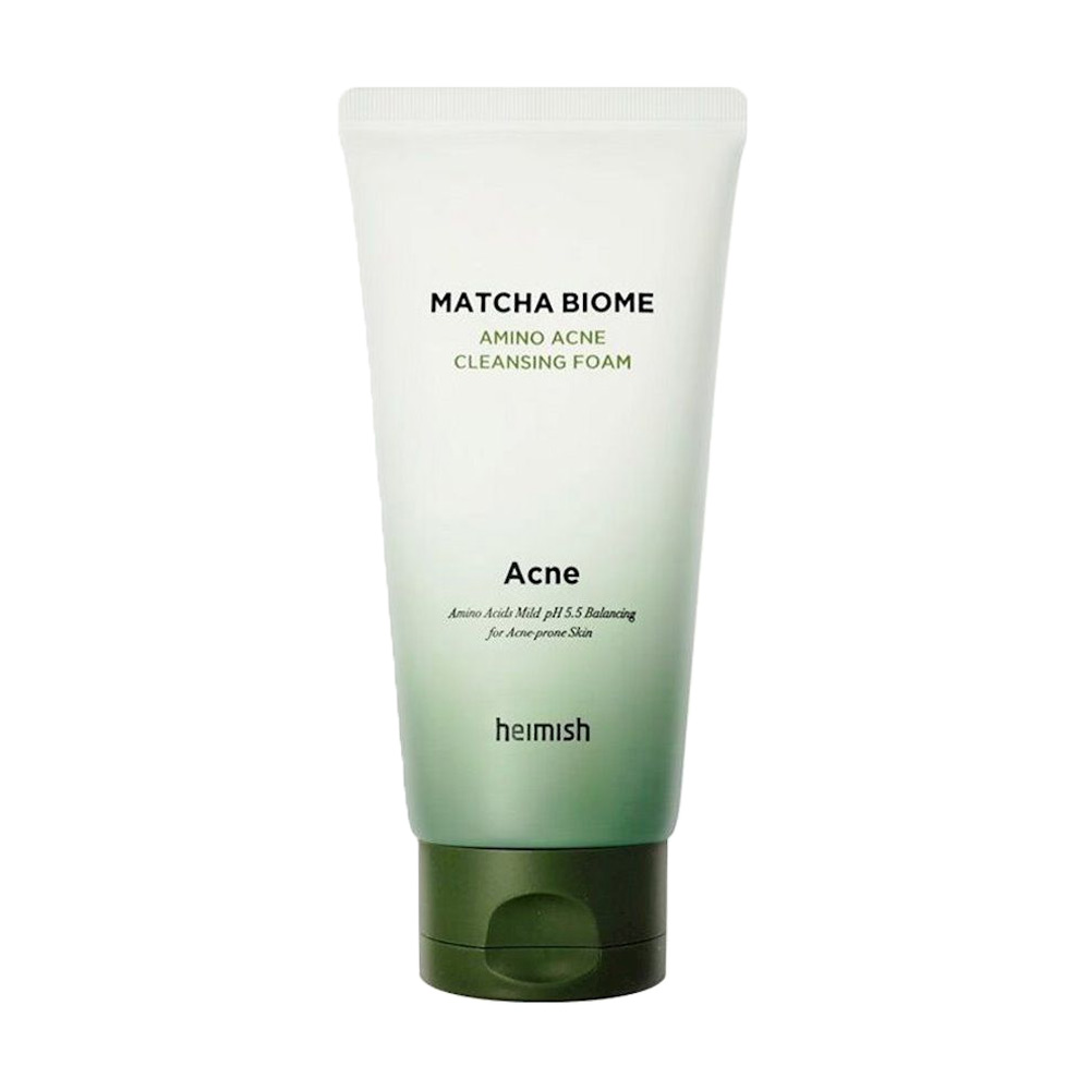 Кремова пінка для вмивання Heimish Matcha Biome Amino Acne Cleansing Foam для проблемної шкіри, 150 мл