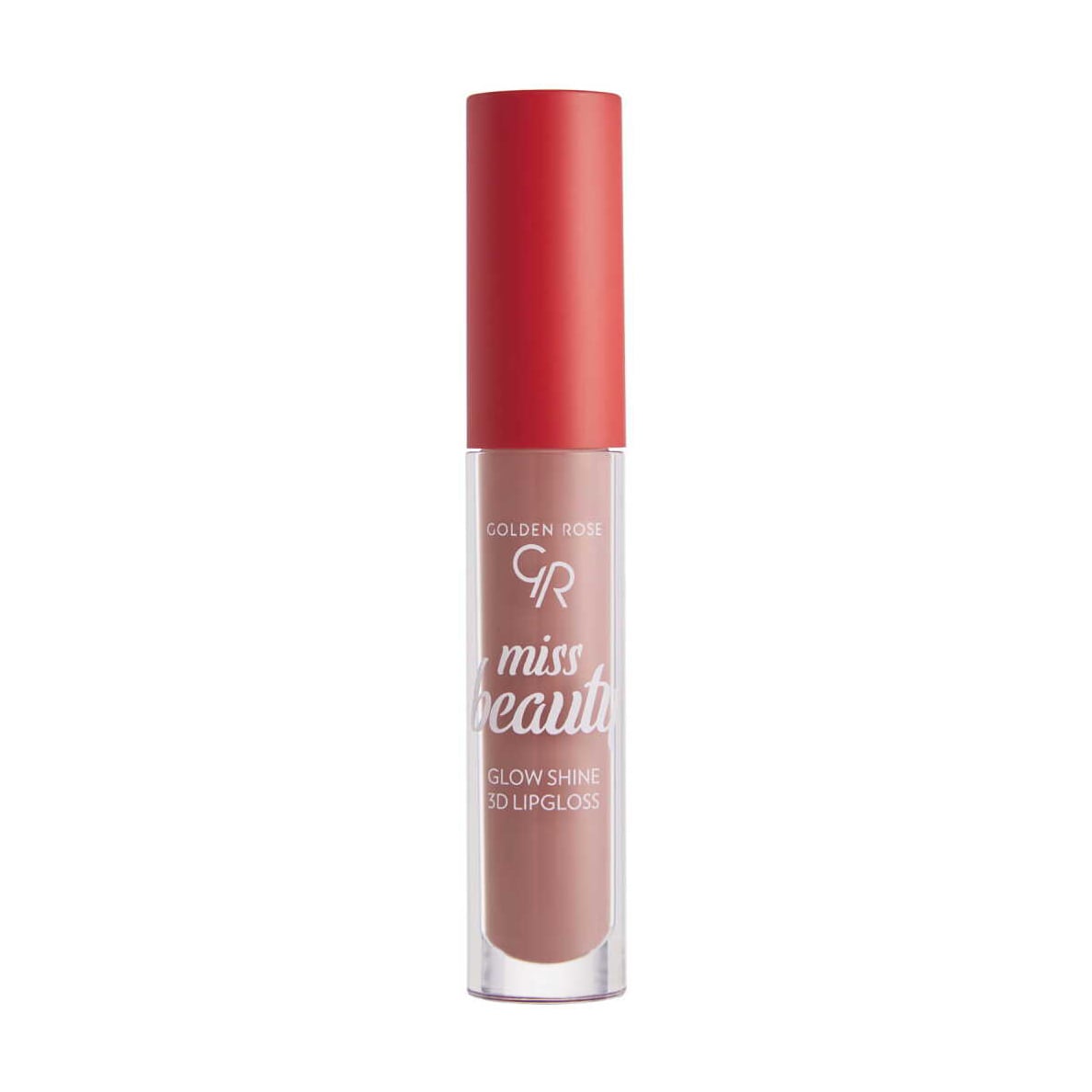 Кремовий блиск для губ Golden Rose Miss Beauty Glow Shine 3D Lipgloss 01 Nude Chic, 4.5 мл