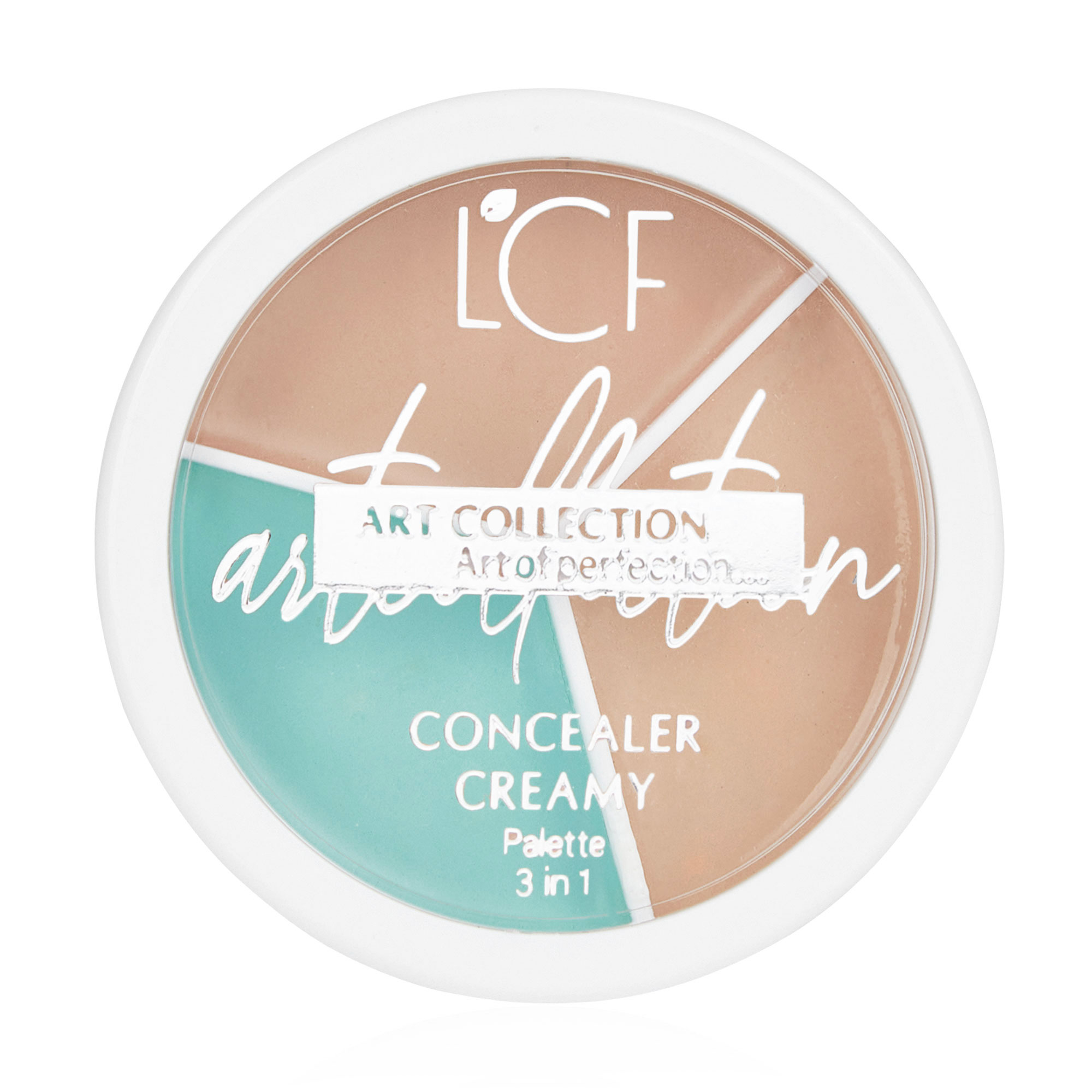 Кремовий контуринг для обличчя LCF Art Collection Concealer Creamy Palette 3 In 1, тон 2, 9 г