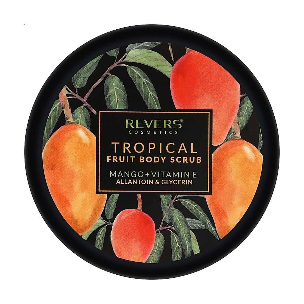 Крупнозернистий скраб для тіла Revers Cosmetics Tropical Fruit Body Scrub з манго та вітаміном E, 200 мл