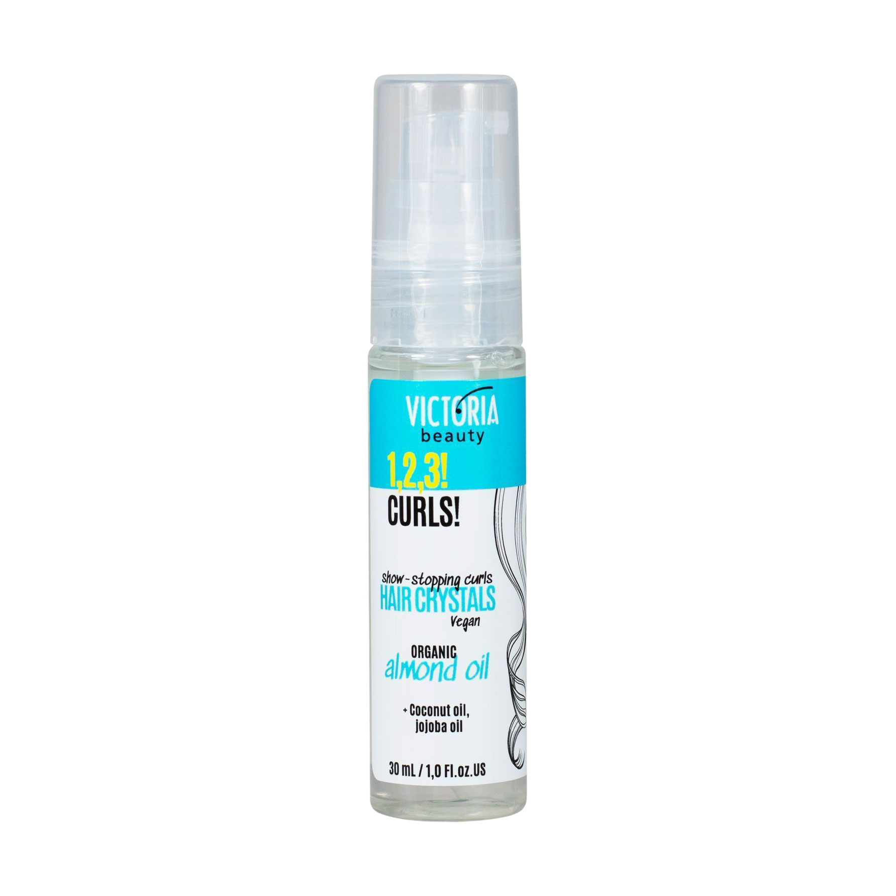 Кристали Victoria Beauty 1, 2, 3! Curls! Hair Crystals для кучерявого волосся, 30 мл