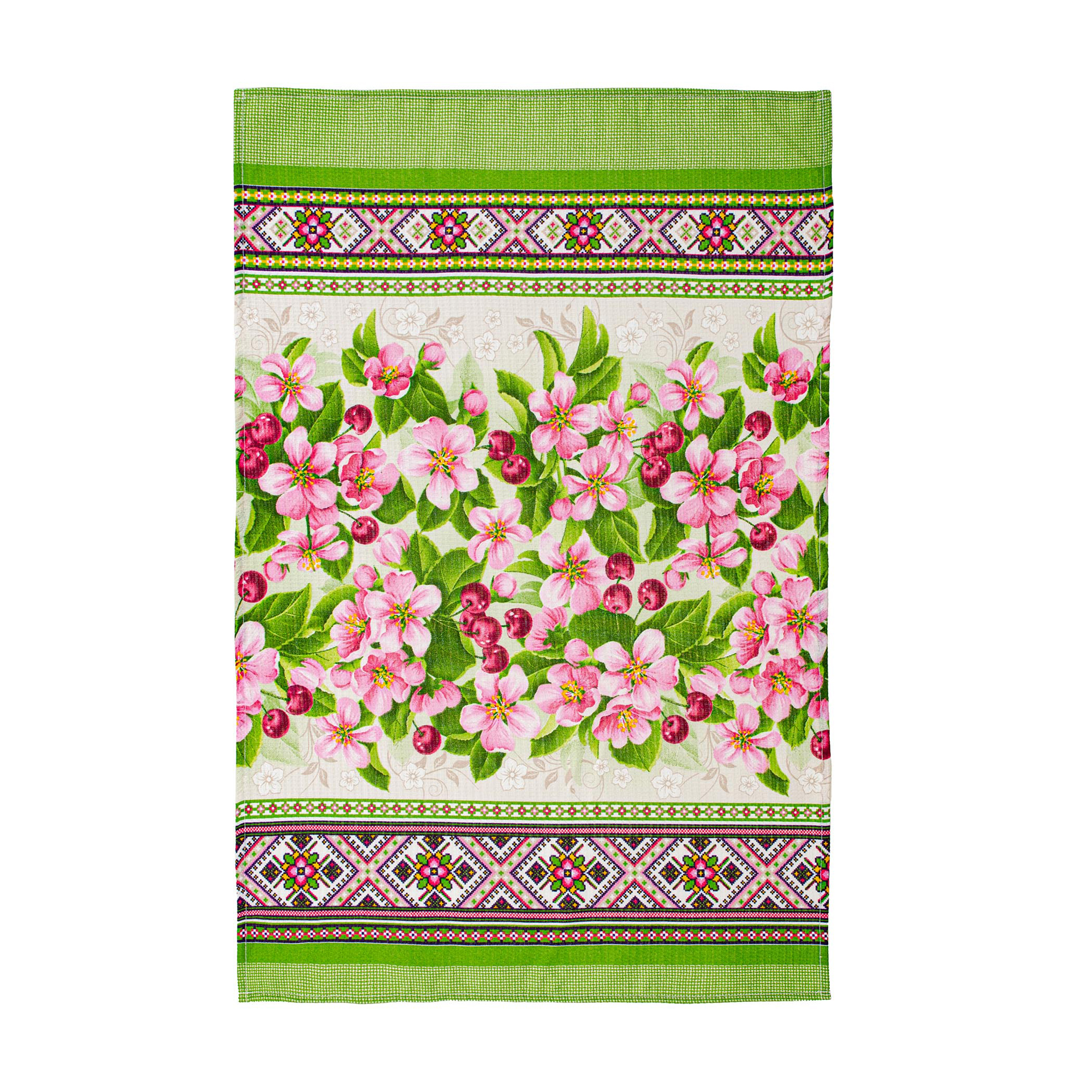 Кухонний рушник вафельний Home Line Етно, яблуневий цвіт, 45*70 см (175459)