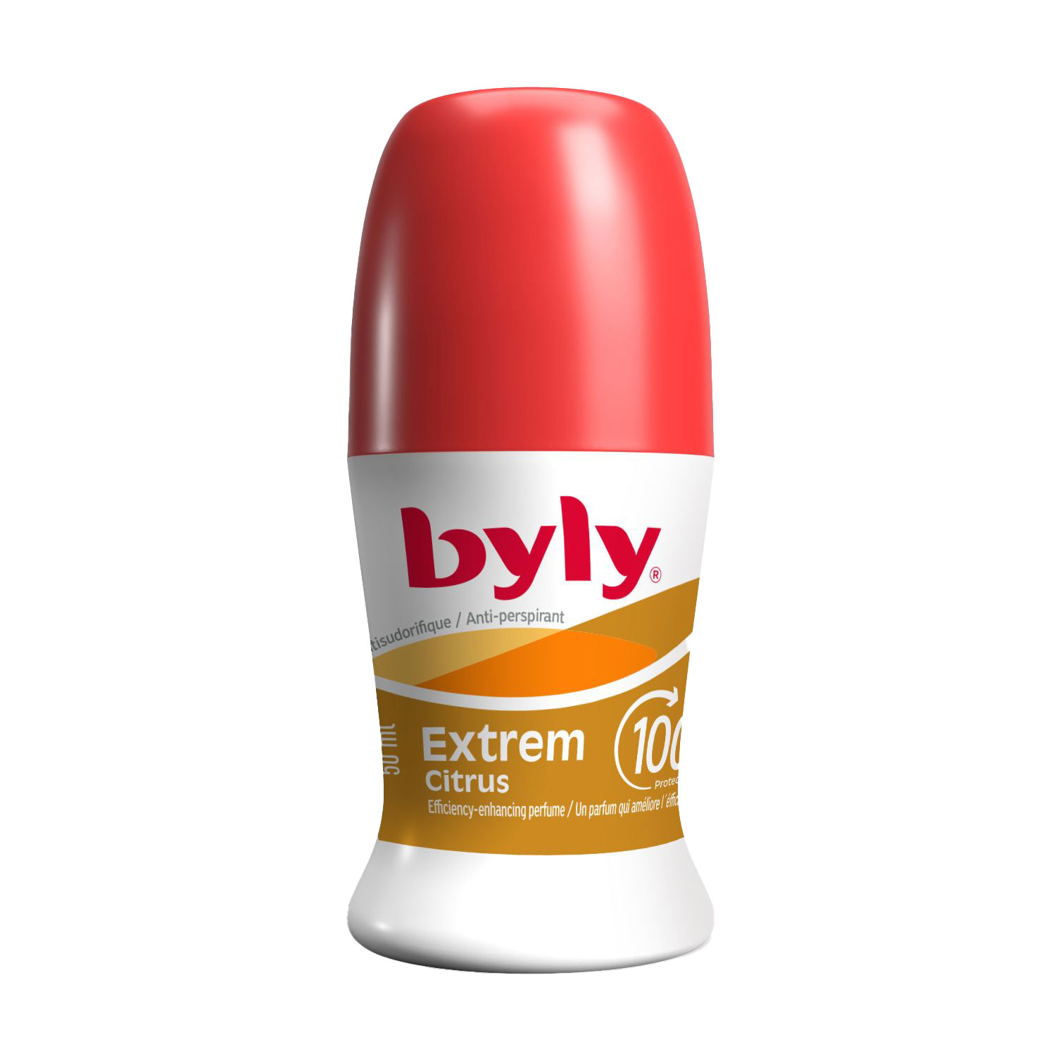 Кульковий антиперспірант Byly Extrem Citrus 100h з подвійними активними мікрочастинками, 50 мл