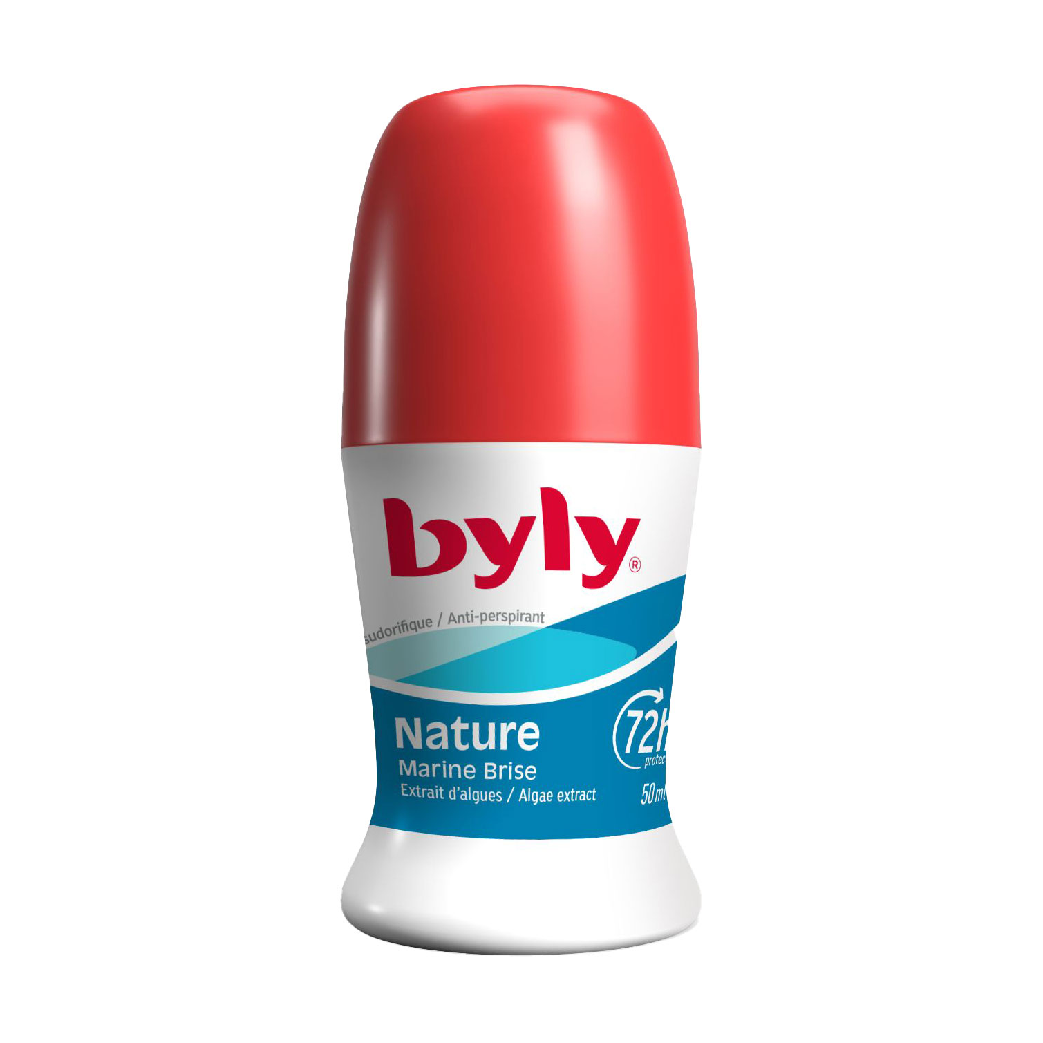 Кульковий антиперспірант Byly Nature Marine Brise 72h з екстрактом водоростей, 50 мл