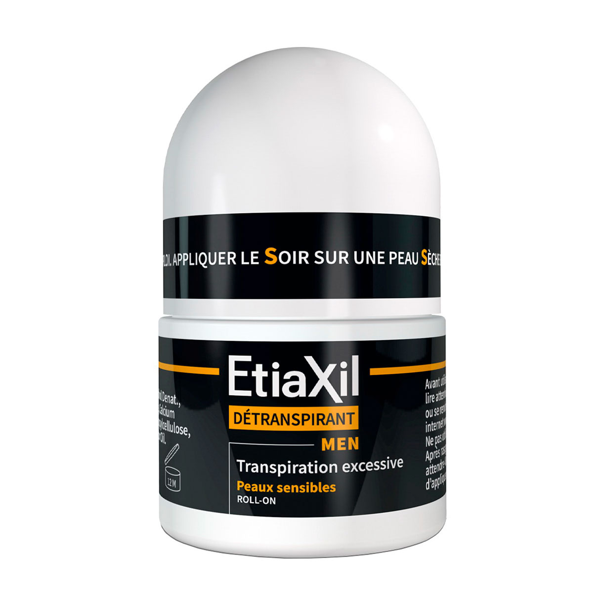 Кульковий антиперспірант Etiaxil Men Sensitive Roll-On для чутливої шкіри, чоловічий, 15 мл