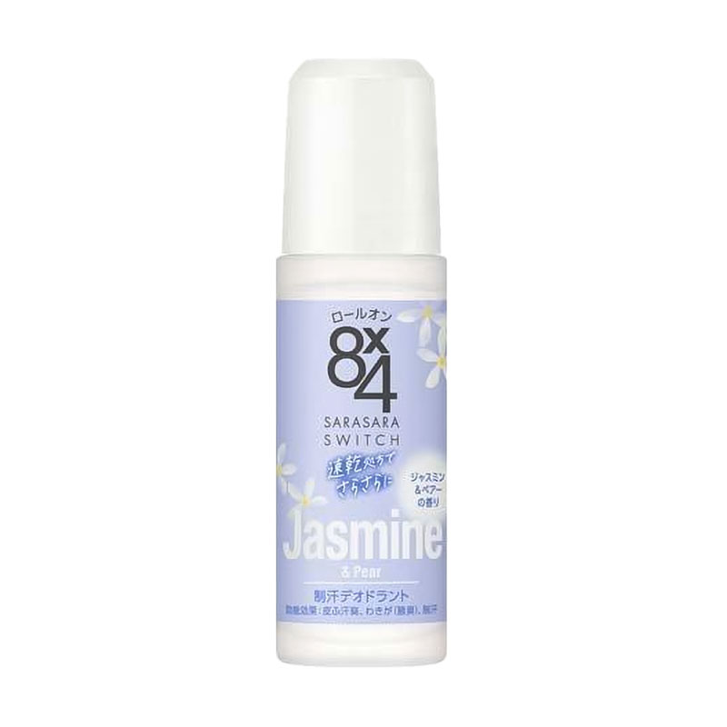 Кульковий дезодорант-антиперспірант Biore 8x4 Deodorant Roll-On Jasmine &amp; Pear з ароматом жасмину та груші, 45 мл