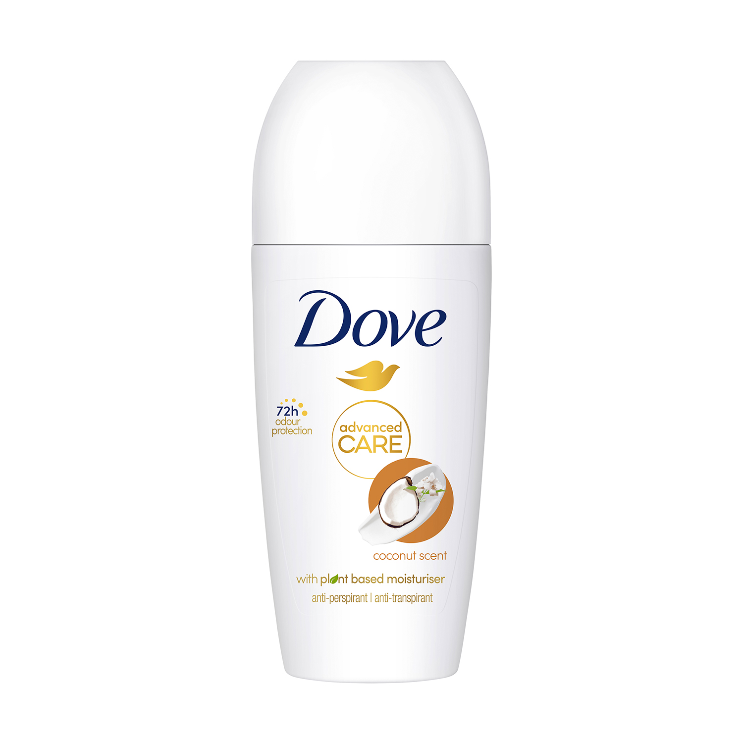 Кульковий дезодорант-антиперспірант Dove Advanced Care Coconut жіночий, 50 мл