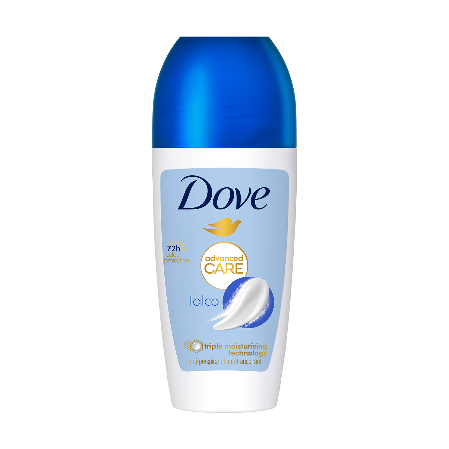 Кульковий дезодорант-антиперспірант Dove Advanced Care Talco жіночий, 50 мл