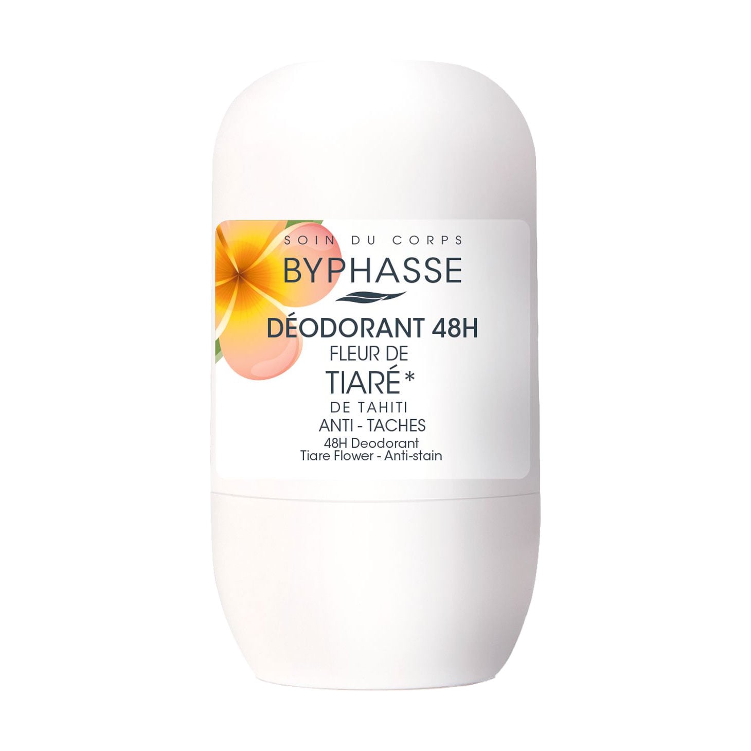 Кульковий дезодорант Byphasse 48H Deodorant Квіти тіаре, жіночий, 50 мл