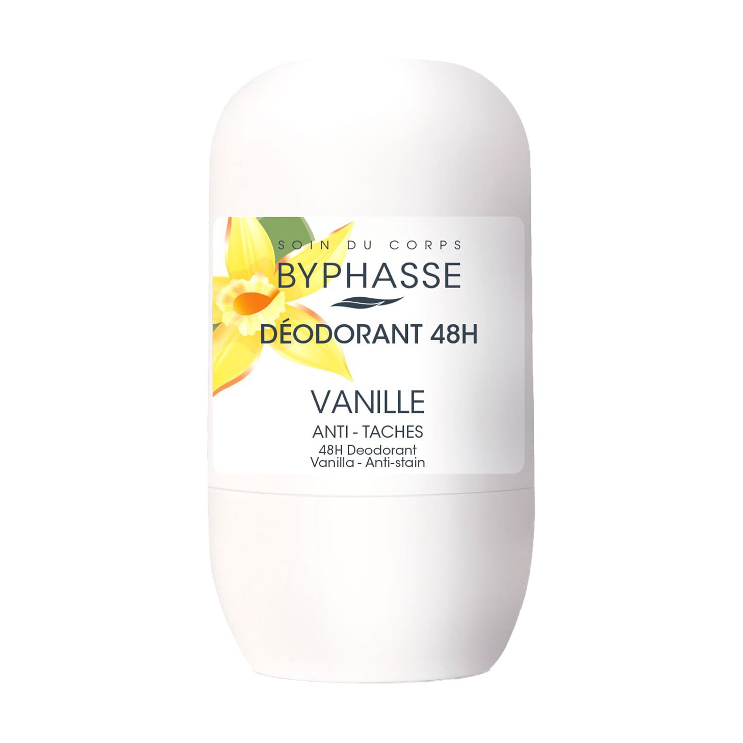 Кульковий дезодорант Byphasse 48H Deodorant Ваніль, жіночий, 50 мл