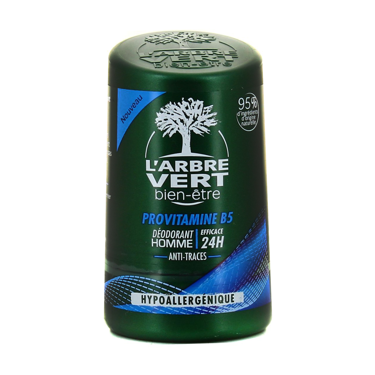 Кульковий дезодорант L'Arbre Vert з провітаміном В5, гіпоалергенний, чоловічий, 50 мл