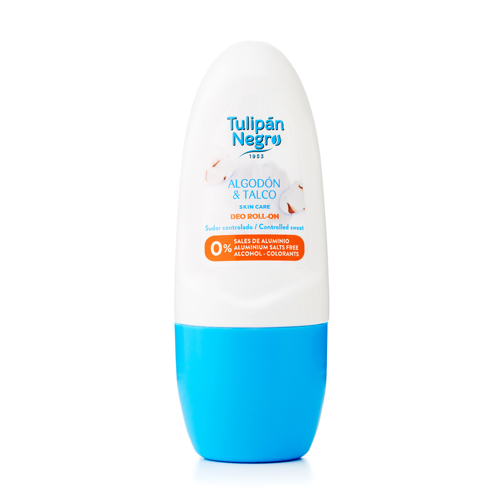 Кульковий дезодорант Tulipan Negro Deo Roll-on Бавовна та тальк, жіночий, 50 мл