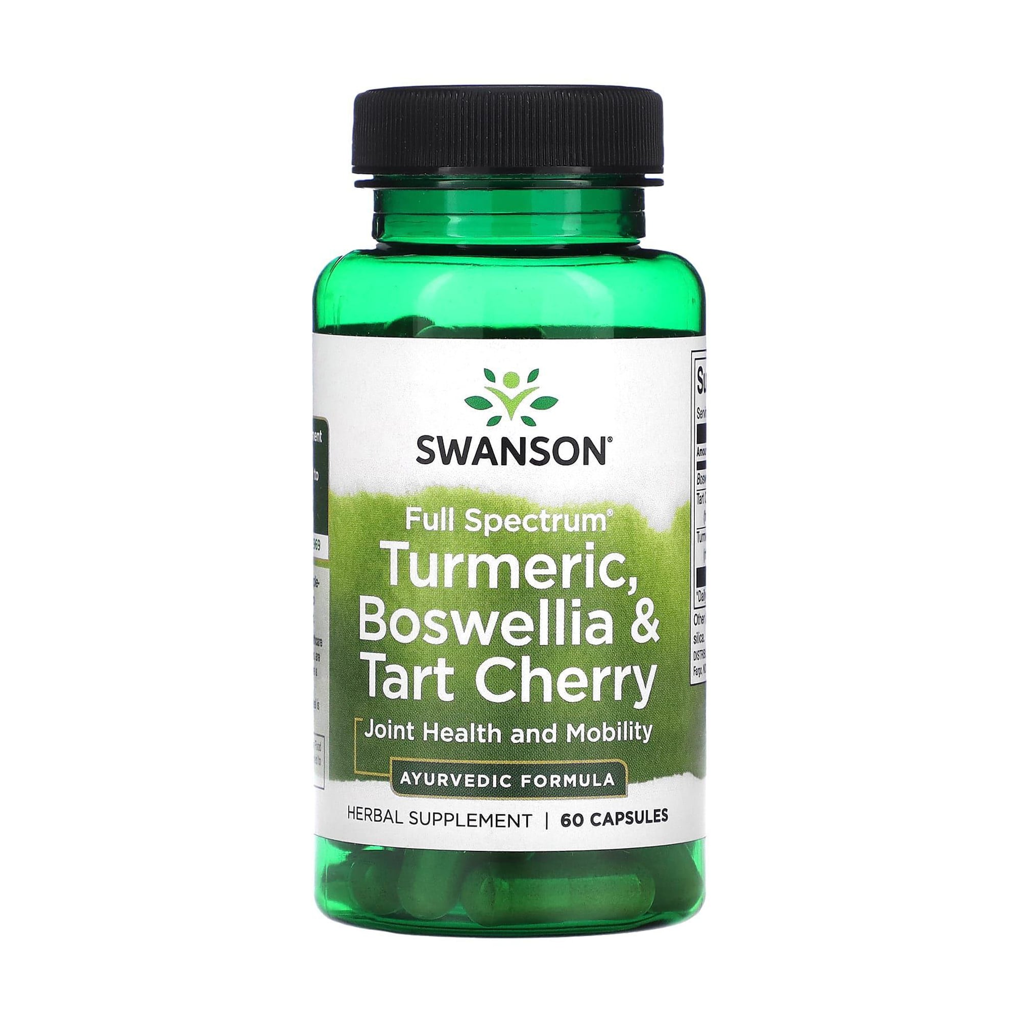 Куркума, босвелія та терпка вишня Swanson Full Spectrum Turmeric, Boswellia &amp; Tart Cherry, 60 капсул