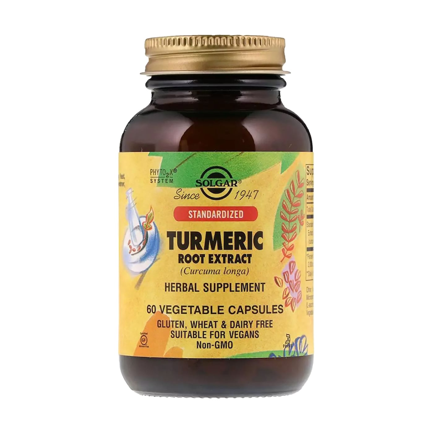 Куркума екстракт (корінь) Solgar Turmeric Root Extract, 60 капсул