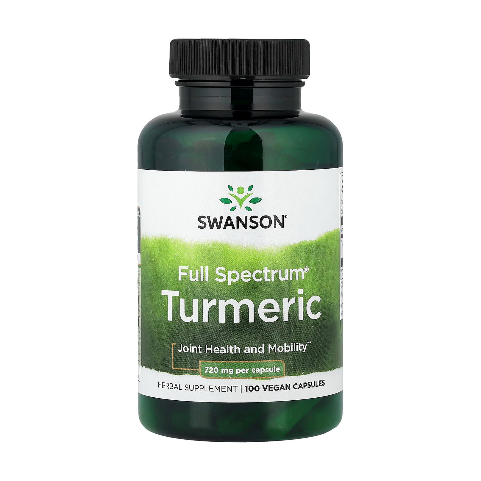 Куркума Swanson Turmeric 720 мг, 100 капсул