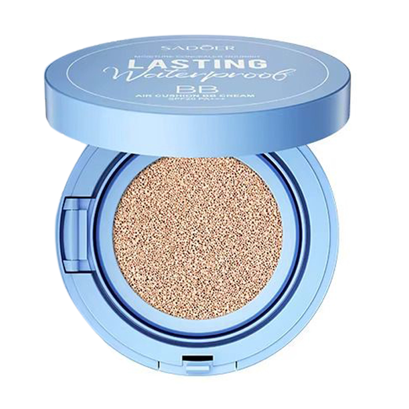 Кушон BB-крем для обличчя Sadoer Lasting Waterproof BB Cream, SPF 20 PA+++, Ivory White, 15 г