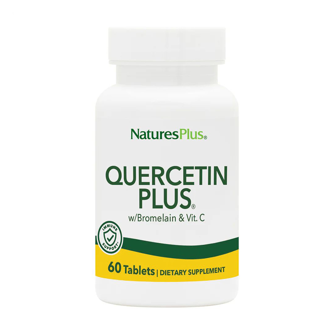 Кверцетин Плюс та Вітамін C Nature's Plus Quercetin Plus with Vitamin C, 60 таблеток