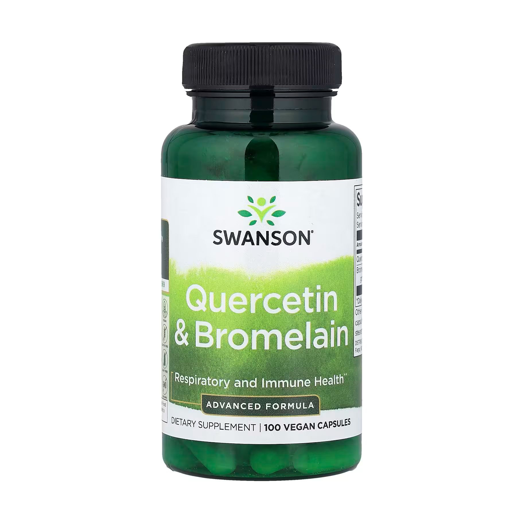 Кверцетин та бромелайн Swanson Quercetin &amp; Bromelain, 100 капсул