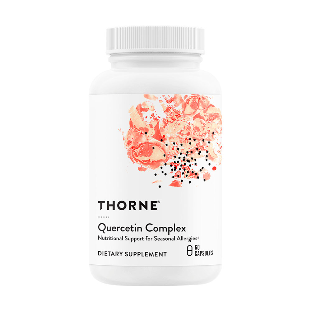 Кверцетин Thorne Research Quercenase з бpoмeлайном, 60 капсул