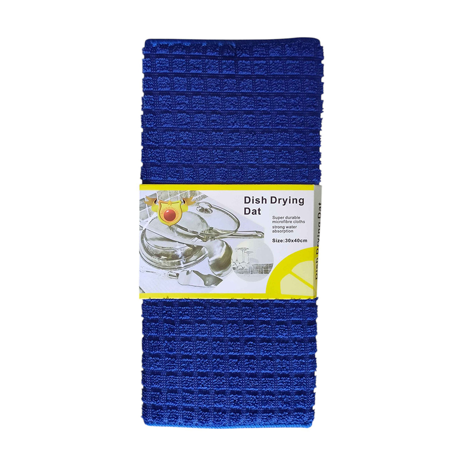 Килимок для мокрого посуду Kornel тканинний, синій, 30*40 см (KL-60)