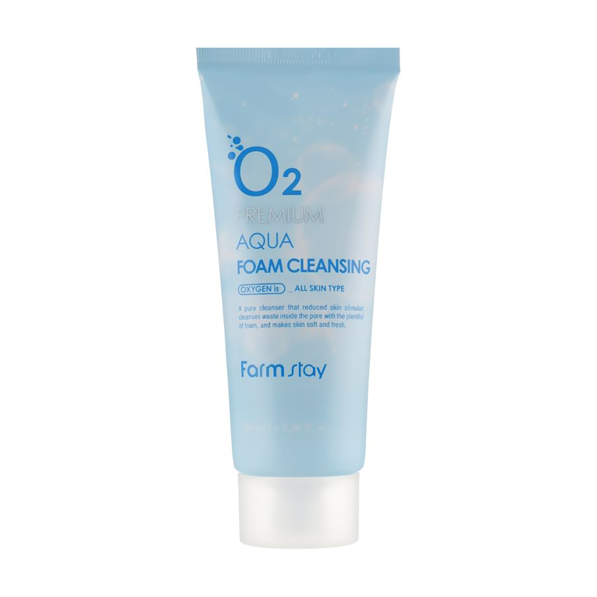Киснева пінка для вмивання FarmStay O2 Premium Aqua Foam Cleansing, 100 мл