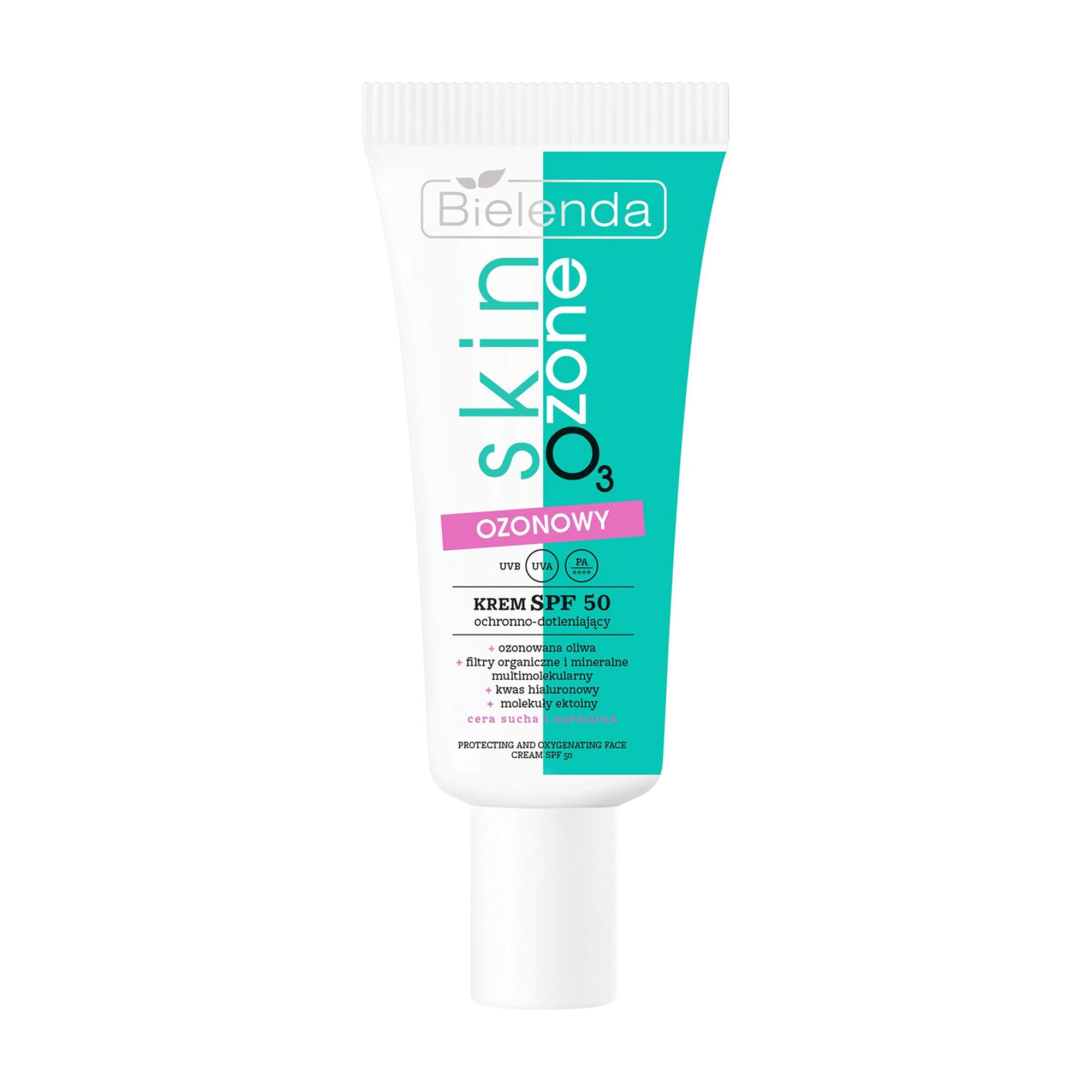 Кисневий крем для обличчя Bielenda Skin O3zone SPF 50 Озоновий захисний, 40 мл