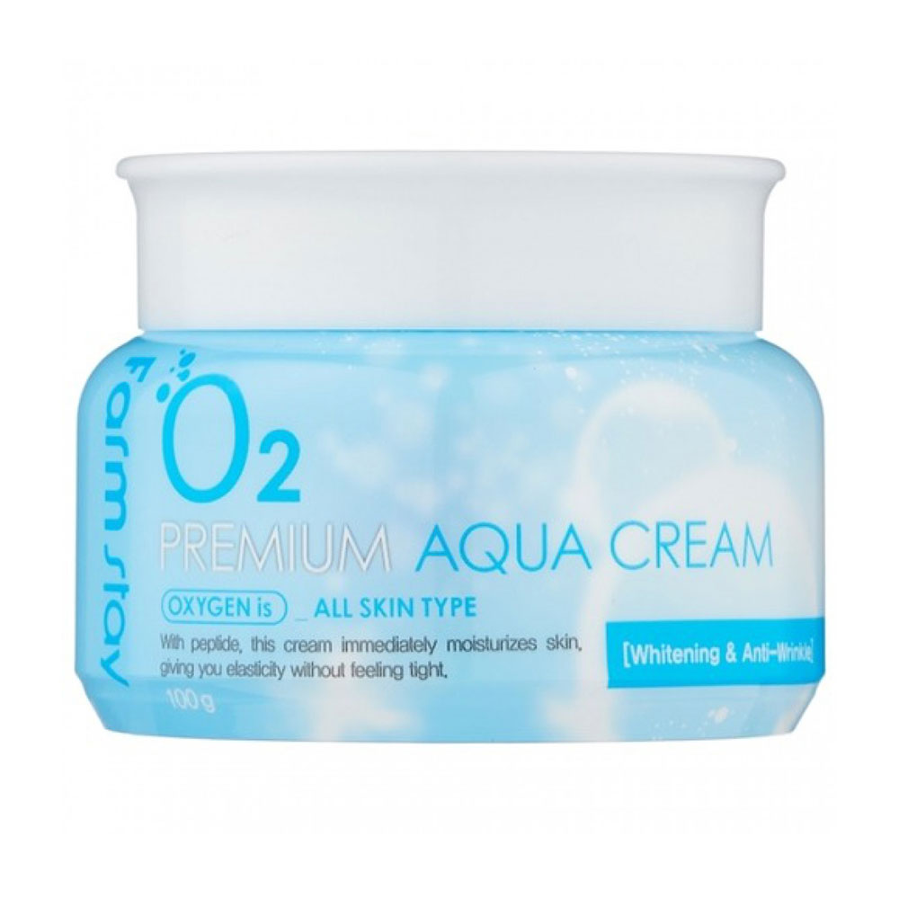 Кисневий крем для обличчя FarmStay Premium O2 Aqua Cream зволожувальний, 100 мл