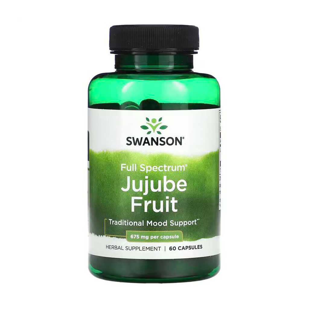 Китайський фінік Swanson Full Spectrum Jujube Fruit 675 мг, 60 капсул