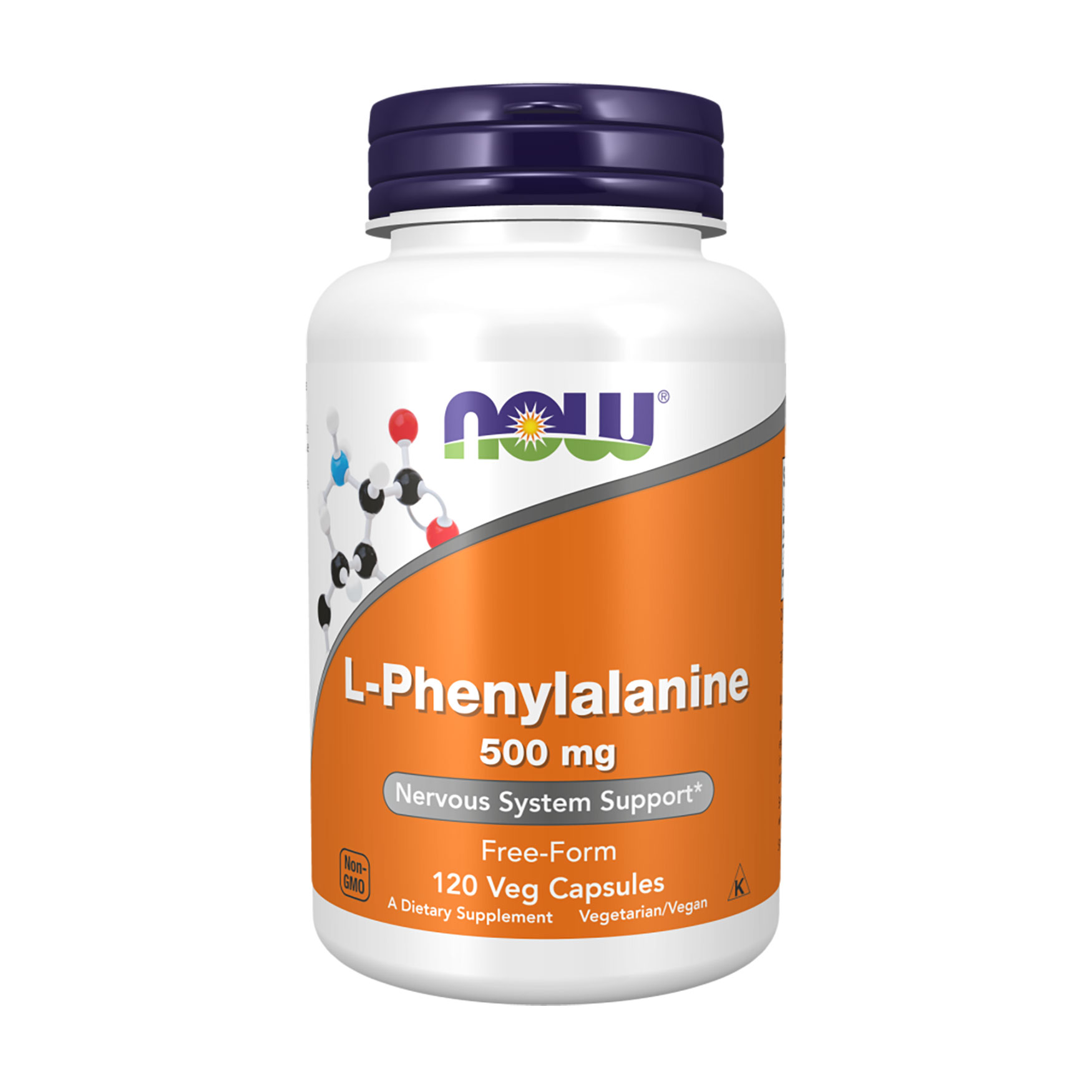 L-фенілаланін NOW foods L-Phenylalanine 500 мг, 120 капсул