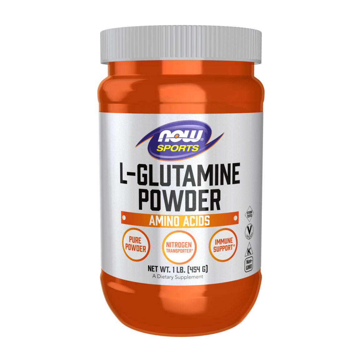 L-Глютамін NOW foods L-Glutamine Powder в порошку, 454 г