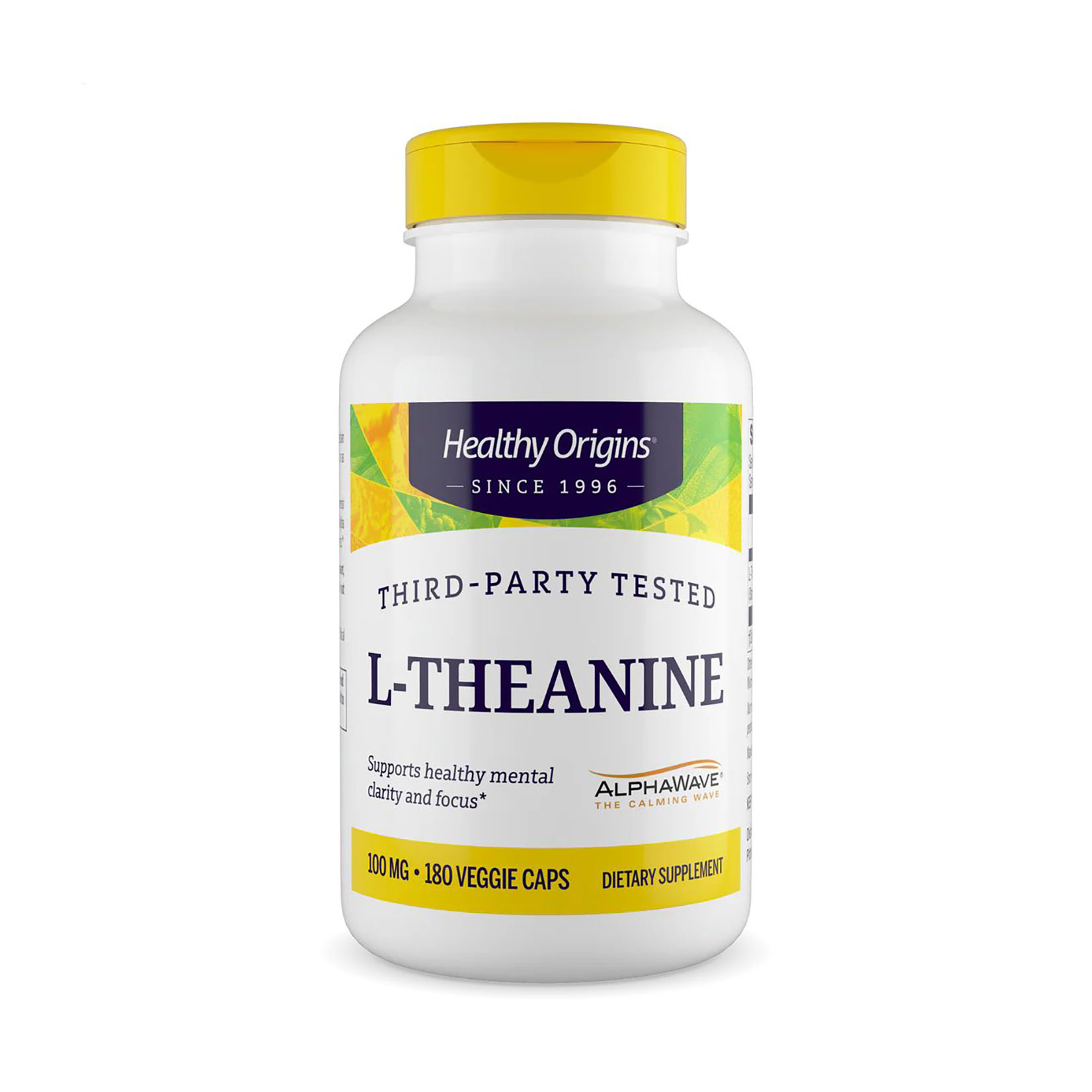 L-теанін Healthy Origins L-Theanine 100 мг, 180 вегетаріанських капсул