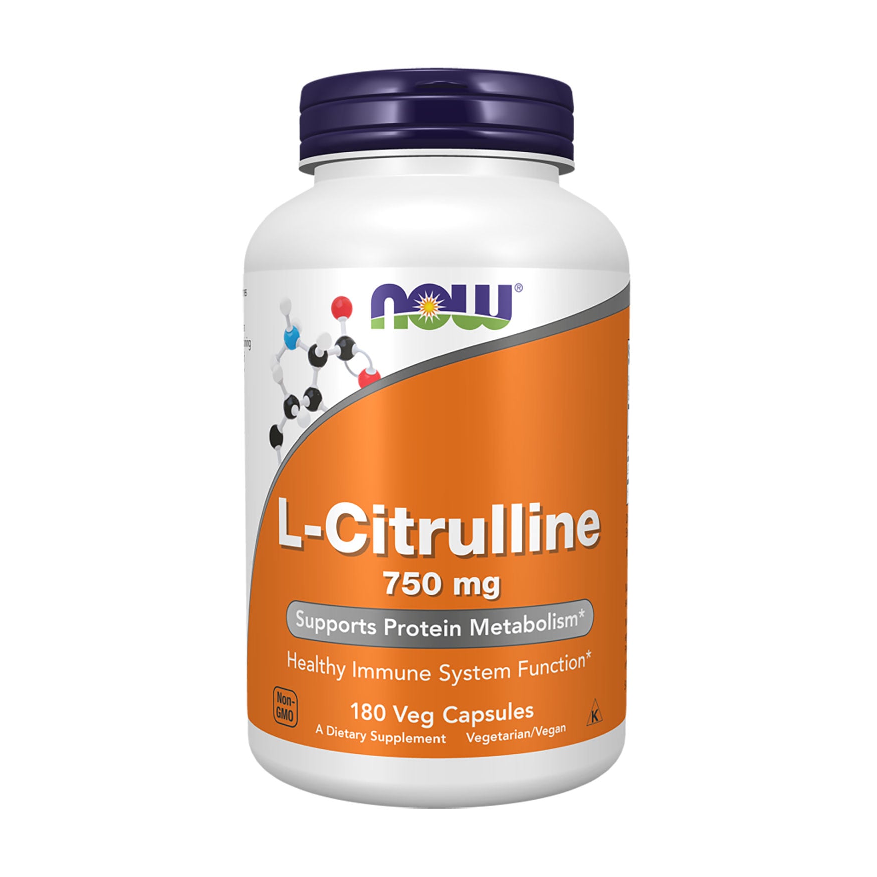 L-Цитрулін NOW foods L-Citrulline 750 мг, 180 капсул