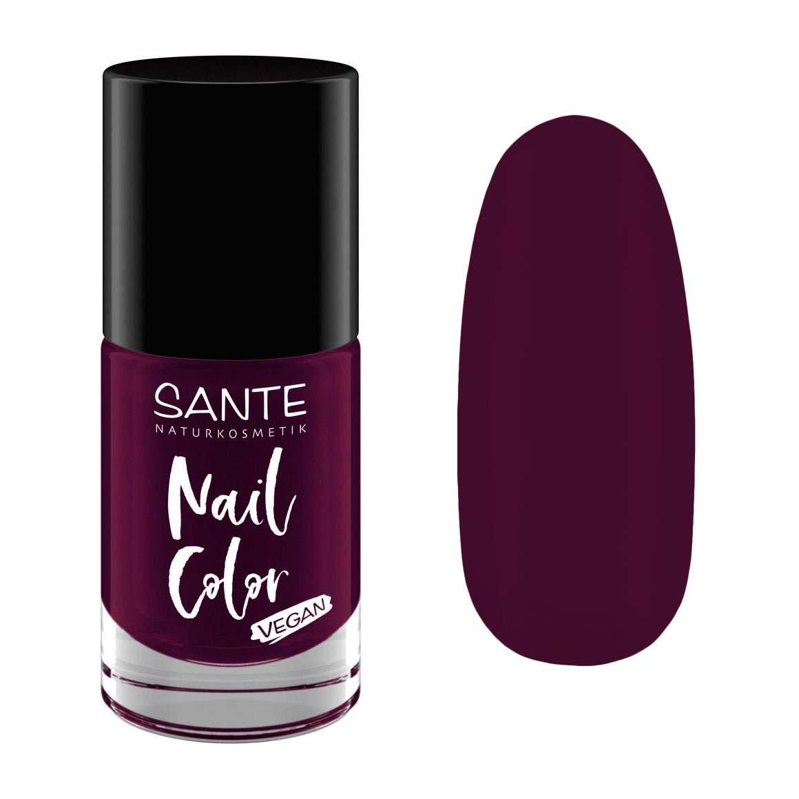 Лак для нігтів Sante Naturkosmetik Nail Color 04 Plumtheory/Dark Purple, 8 мл