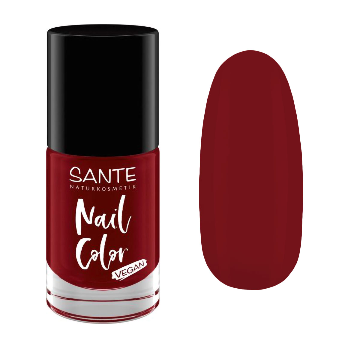 Лак для нігтів Sante Naturkosmetik Nail Color 07 Redy Or Not/Dark Red, 8 мл