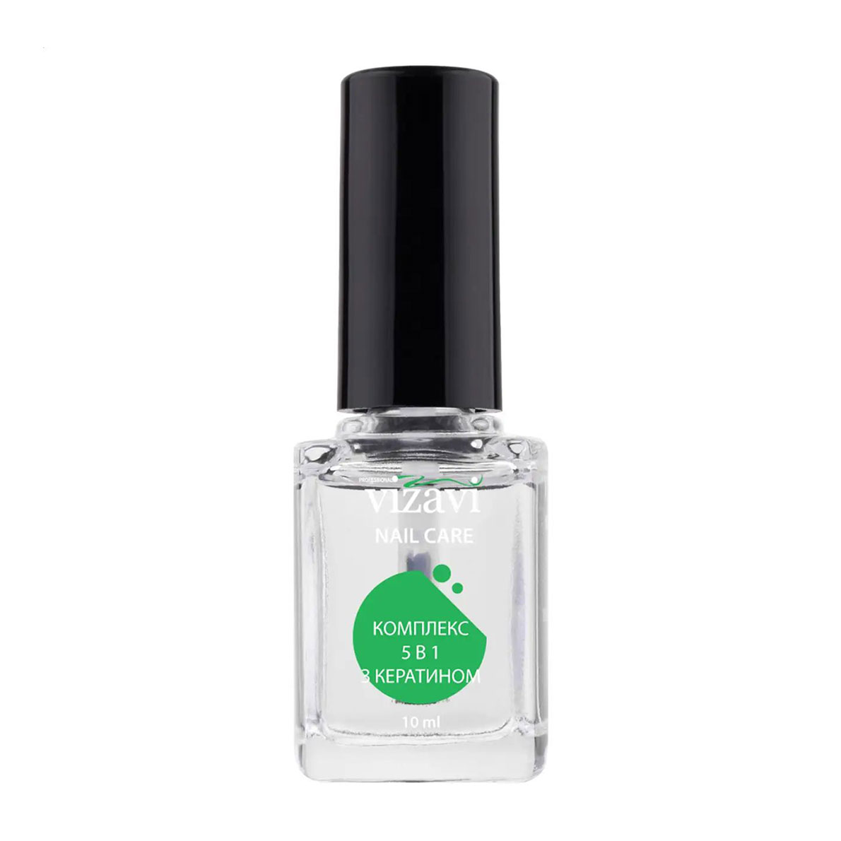 Лак для нігтів Vizavi Professional Nail Care Комплекс 5 в 1 з кератином, 10 мл
