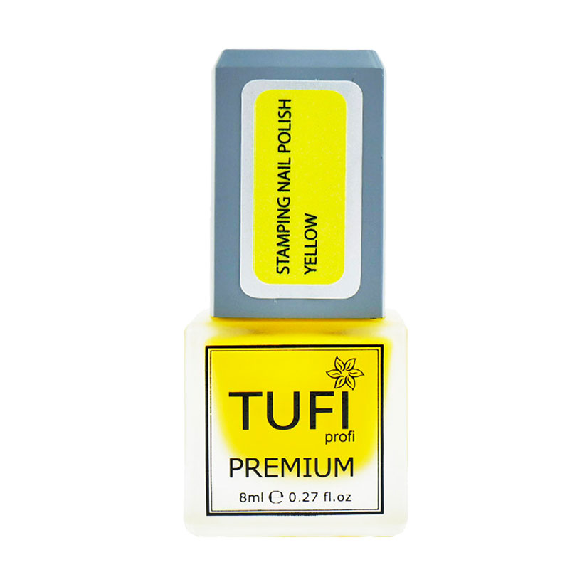 Лак для стемпінгу Tufi Profi Premium Stamping Nail Polish жовтий, 8 мл