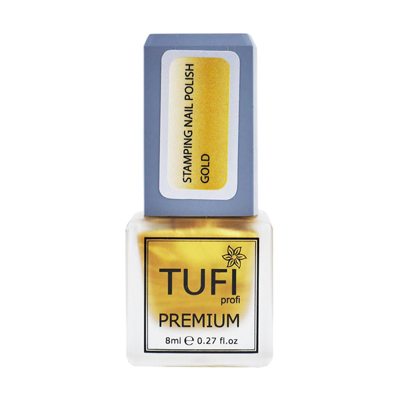 Лак для стемпінгу Tufi Profi Premium Stamping Nail Polish золотий, 8 мл