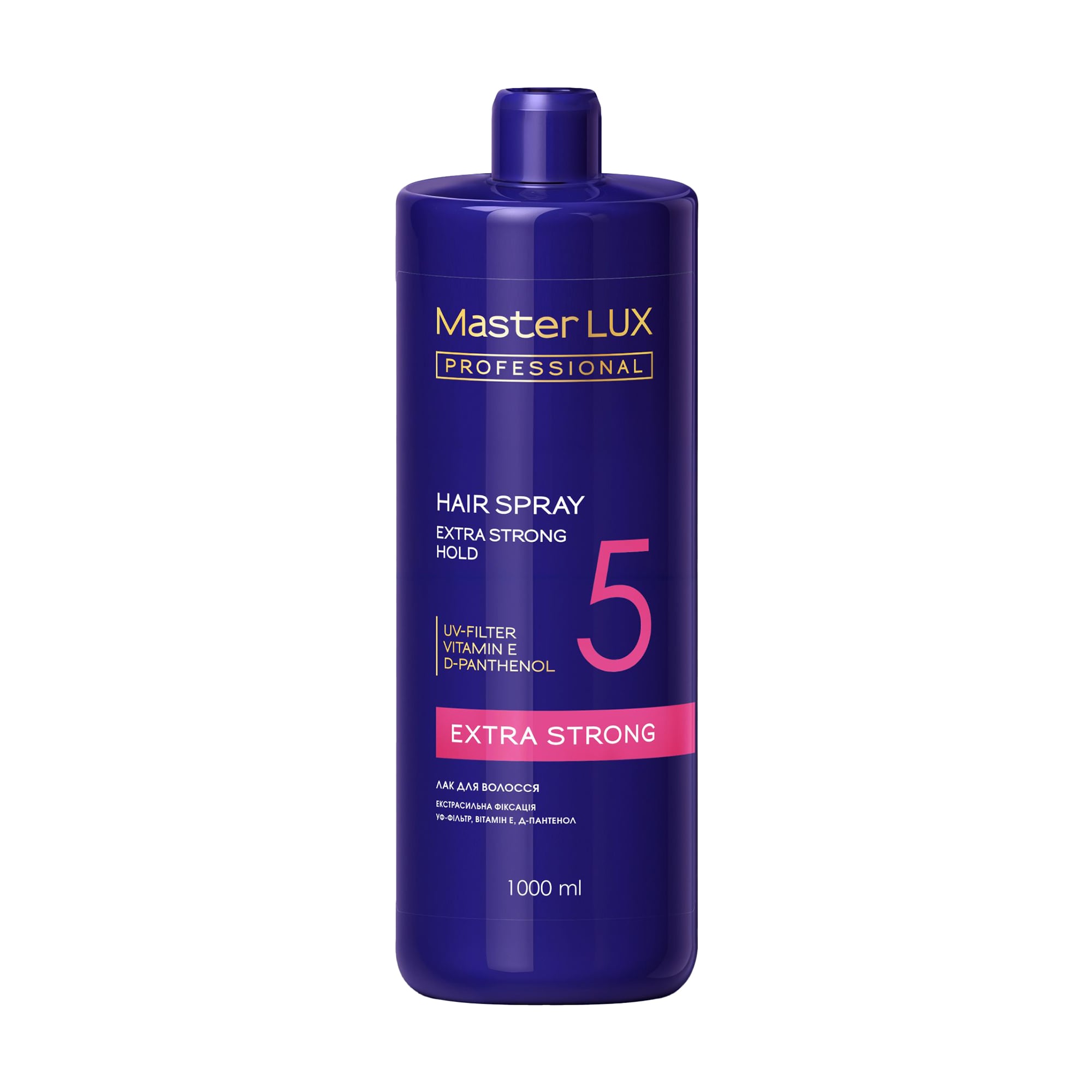 Лак для волосся Master LUX Professional Hair Spray екстрасильна фіксація, 1 л