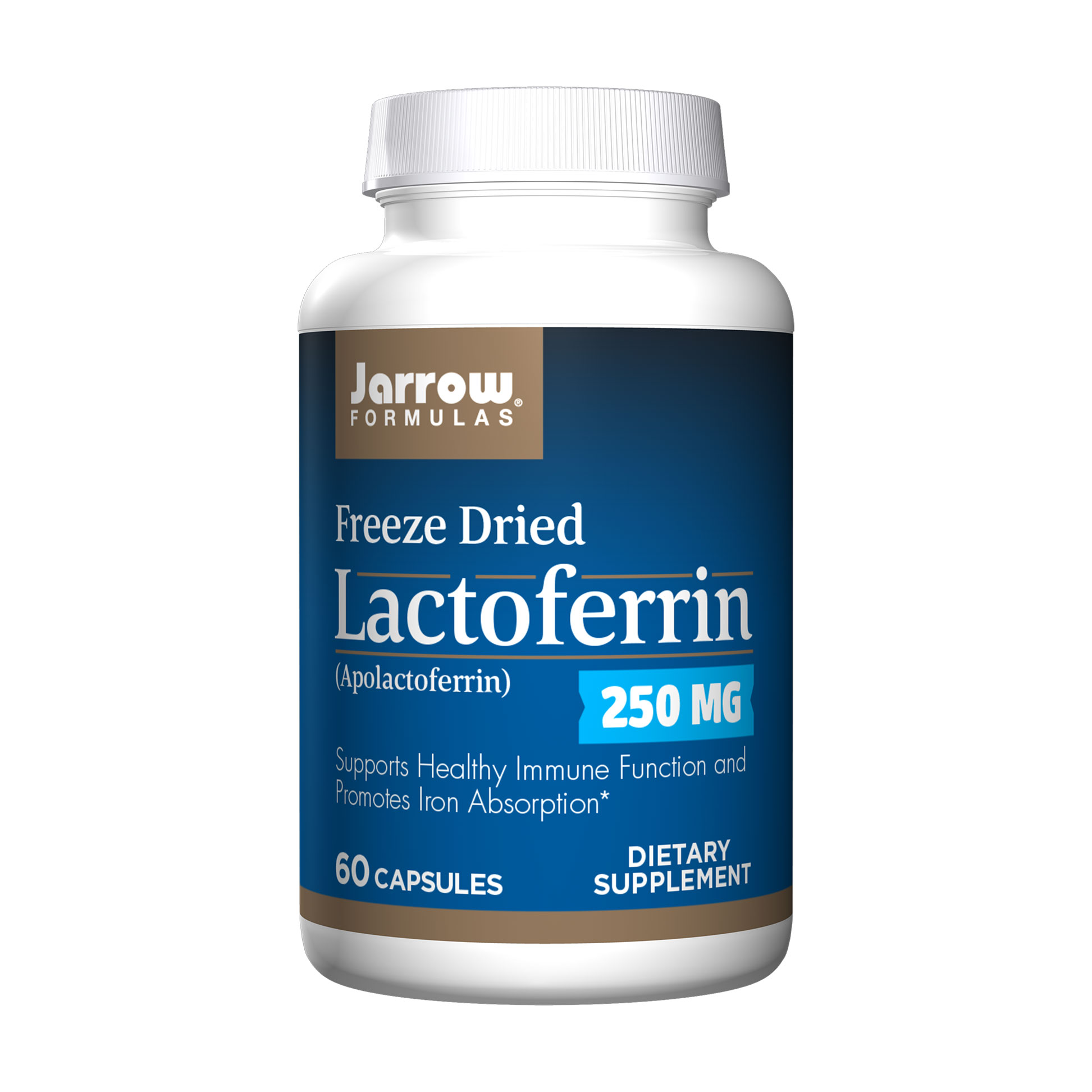 Лактоферин Jarrow Formulas Lactoferrin, 250 мг, 60 капсул