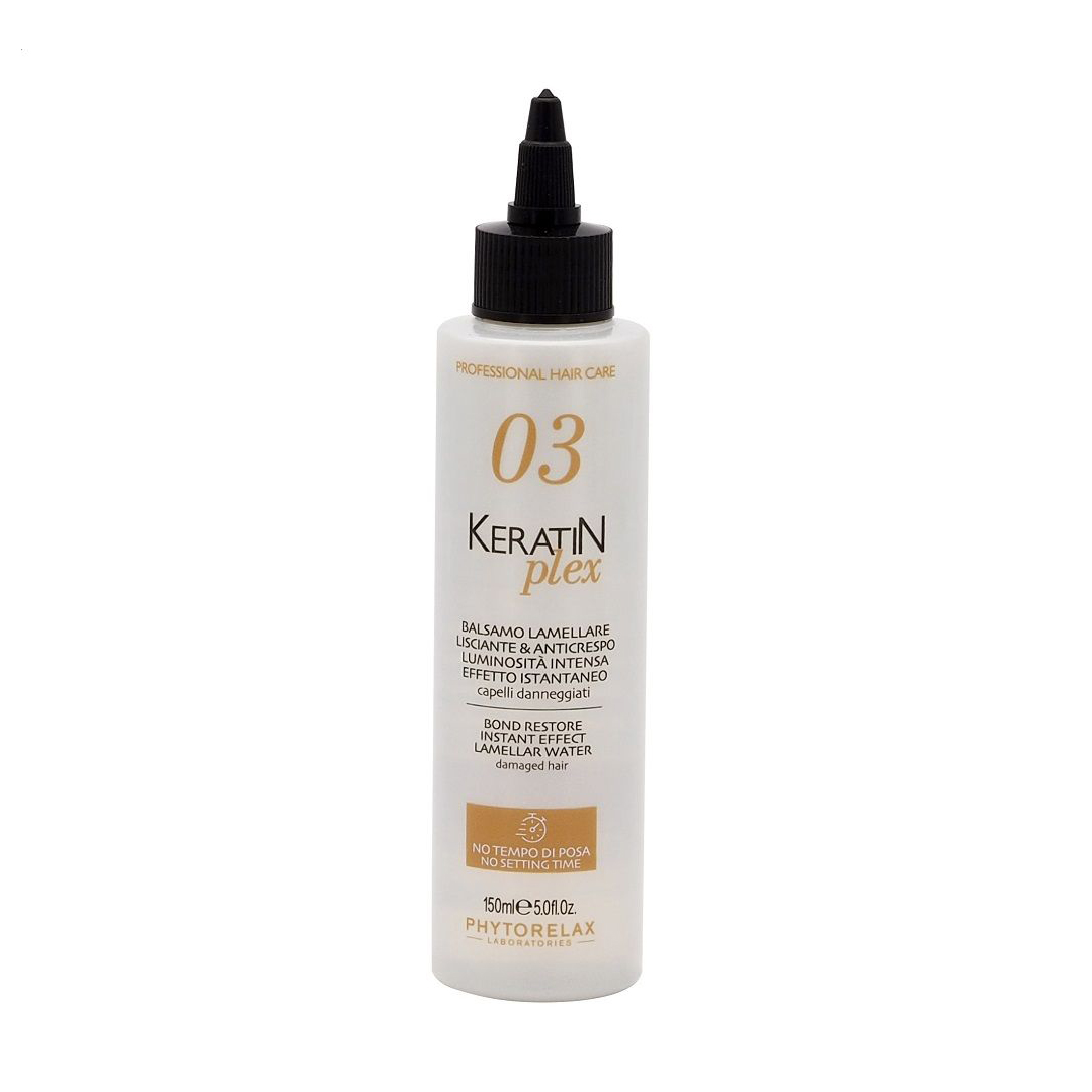 Ламелярна вода для волосся Phytorelax Laboratories Keratin Plex Bond Restore Instant Effect з гідролізованим кератином, 150 мл