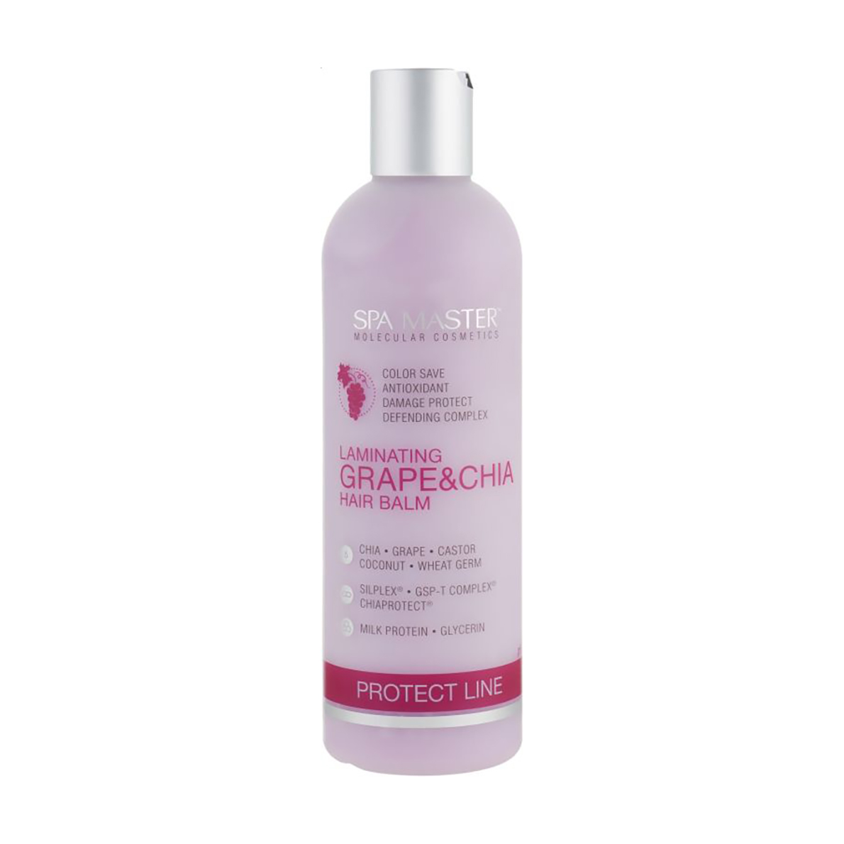 Ламінувальний бальзам Spa Master Protect Line Laminating Grape &amp; Chia Hair Balm для захисту кольору волосся, з виноградом та чіа, 330 мл