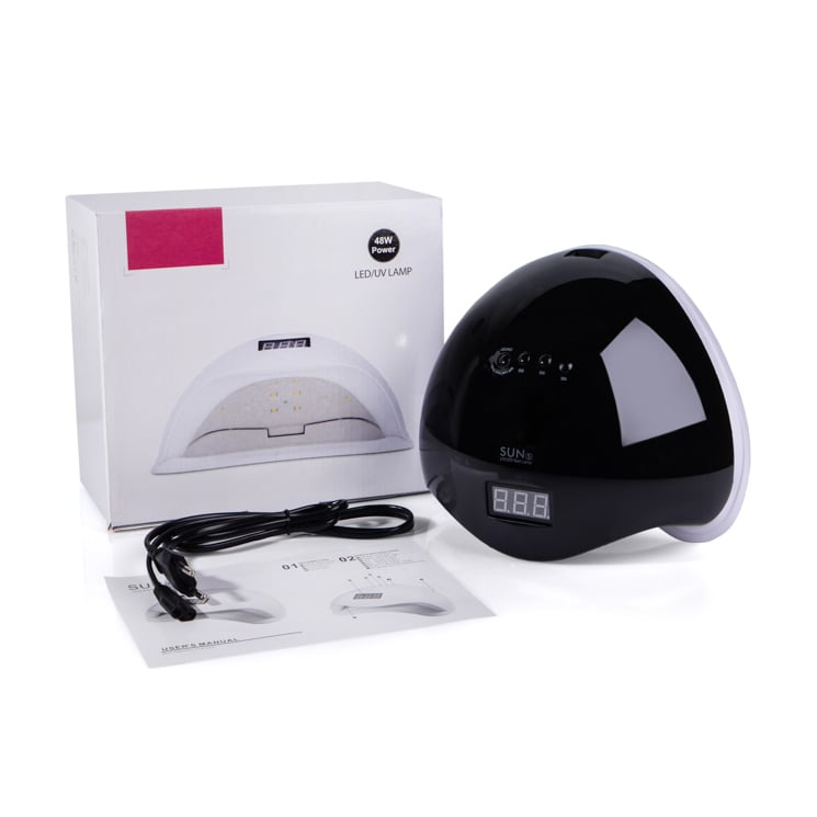 Лампа для гель-лаку Sun 5 UV/LED Чорна, 48 Вт