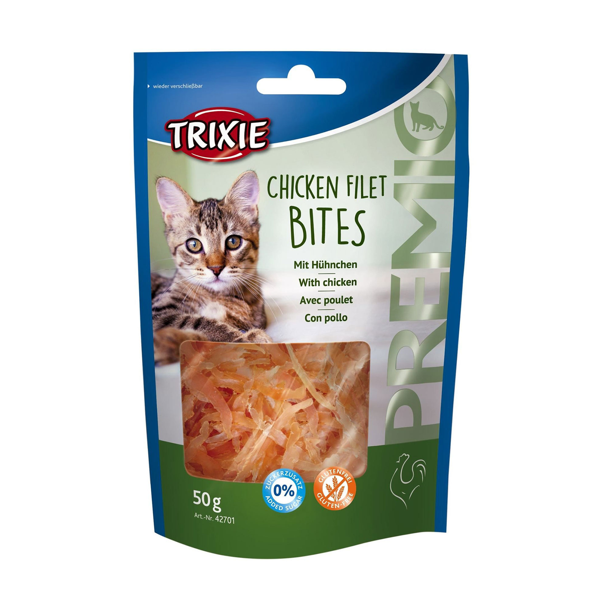 Ласощі для кішок Trixie Premio Chicken Filet Bites з куркою, 50 г