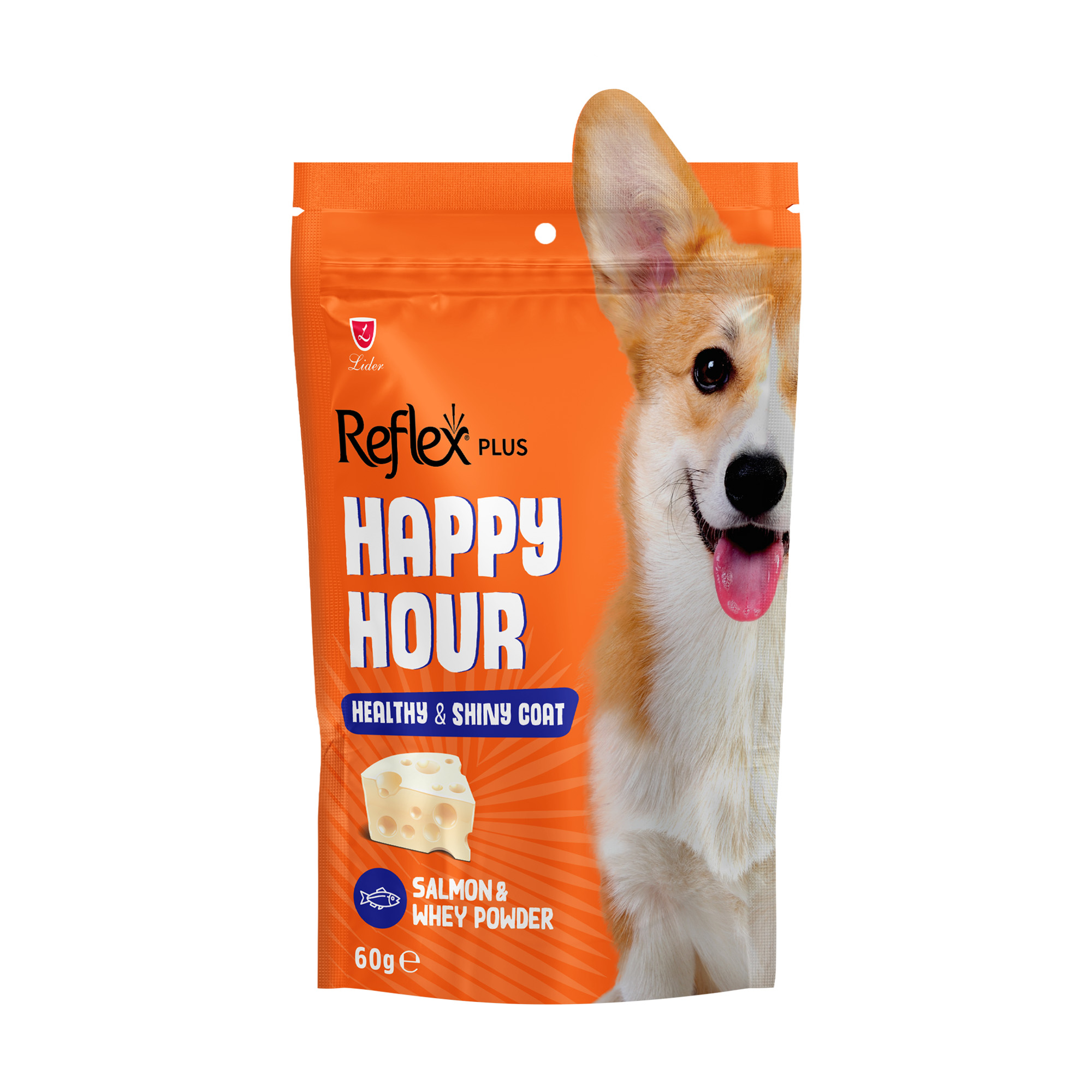 Ласощі для собак Reflex Happy Hour Healthy &amp; Shiny Coat Здорова та блискуча шерсть, з лососем, 60 г